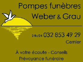 Weber et Grau Pompes funèbres Médecins de garde 2026