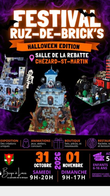 Les LEGO, bien plus qu’un simple jeu ! 

Et si quelques petites briques suffisaient à donner vie à une imagination sans limites ? 

À Villiers, Loris Aeschlimann a fait de sa passion d’enfance une véritable aventure ! Entre créations originales, briques recyclées et partage, découvrez un univers où petits et grands retrouvent leur âme d’enfant. 

🎃 Et ça tombe bien ! Le Festival Ruz-de-Bricks revient les 31 octobre et 1er novembre à La Rebatte, à Chézard-Saint-Martin, pour une édition spéciale Halloween ! 👻

Découvrez son portrait dans Val-de-Ruz Info !

https://www.valderuzinfo.ch/2026/10/26/en-tete-a-tete-avec-les-lego-de-loris-aeschlimann/

Et vous, vous construisez encore des LEGO ? 

#ValdeRuzInfo #ValdeRuz #LEGO #RuzDeBricks #Villiers ChezardSaintMartin Neuchatel PassionLEGO FestivalLEGO VieLocale Portrait